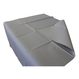 Mantel de Papel Cortado 1,2x1,2 Metro Gris 40g (300 Uds)