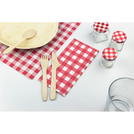 Servilleta Papel 1/8 40x40cm "Vichy" Punta-Punta (30 Uds)