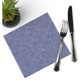 Servilleta Papel "Vaquero Azul" Punta-Punta 40x40cm (600 Uds)