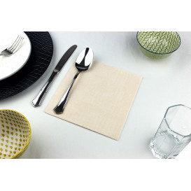 Servilleta Papel "Vaquero Crema" Punta-Punta 40x40cm (600 Uds)