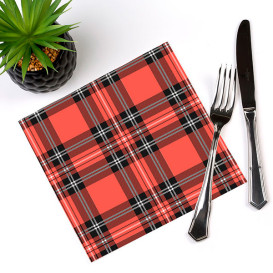Servilleta Papel "Glasgow" Punta-Punta 40x40cm (600 Uds)