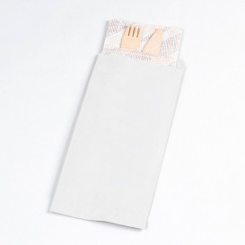 Sobre Portacubiertos Blanco 11x24cm (125 Uds)