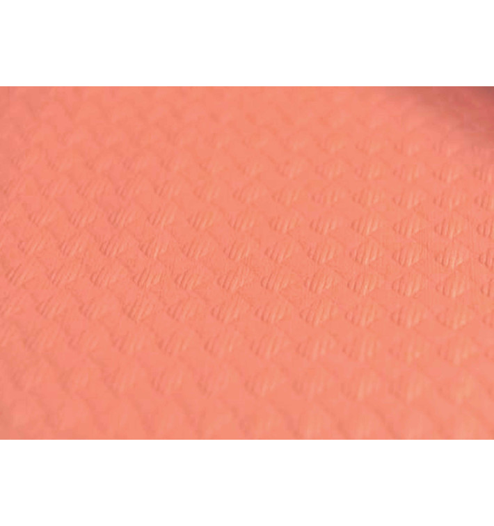 Mantel de Papel Cortado 1x1 Metro Salmón 40g (400 Uds)