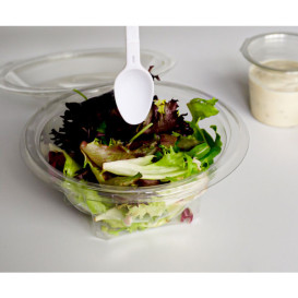 Bol Redondo Bisagra APET con Cuchara 250ml Ø120mm (360 Uds)