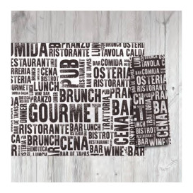 Mantel Individual Papel 30x40cm "Gourmet" 40g (1.000 Uds)