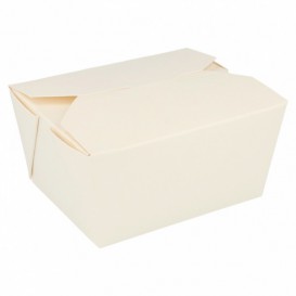 Caja Carton Americana Blanca 113x90x64mm 780ml (50 Uds)