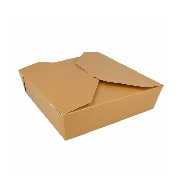 Caja Carton Americana Natural 21,7x21,7x6cm 2910ml (35 Uds) Caja Carton Americana Natural 21,7x21,7x6cm 2910ml (35 Uds)
