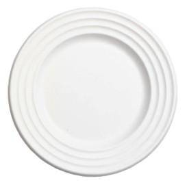 Plato Caña de Azucar Premium Wave Blanco Ø18cm (600 Uds)