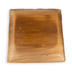 Plato Cuadrado Hoja de Palma 27x27cm (60 Uds)