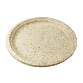 Plato de Pulpa de Trigo Natural Ø26cm (50 Uds)