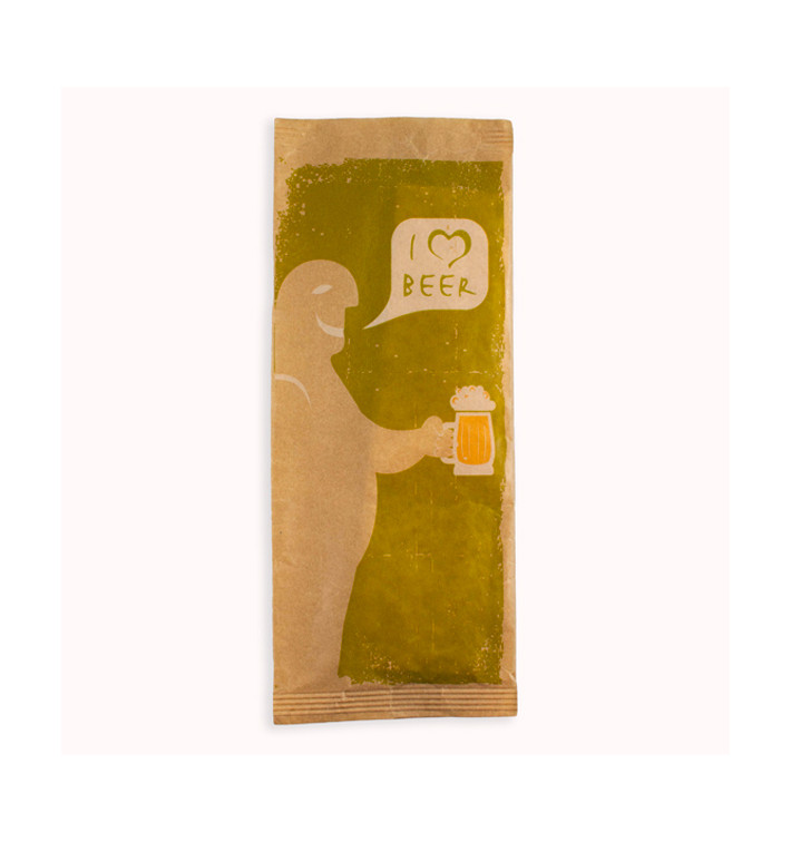 Sobre Portacubiertos con Servilleta "I Love Beer" (125 Uds) Sobre Portacubiertos con Servilleta "I Love Beer" (125 Uds)
