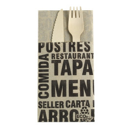Servilleta Portacubiertos de Papel Gourmet 40x40cm (960 Uds)
