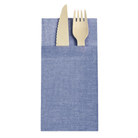 Servilleta Portacubiertos de Papel Vaquero Azul 40x40cm (30 Uds)