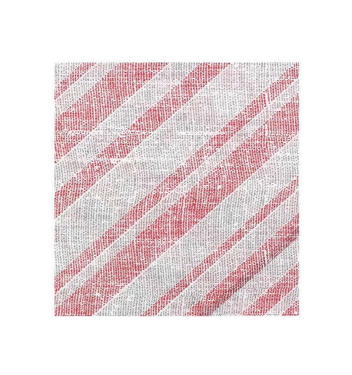 Servilleta Papel "Barlovento Rojo" Punta-Punta 40x40cm (600 Uds)