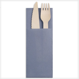 Servilleta Portacubiertos de Papel Vaquero Azul 30x40cm (1200 Uds)