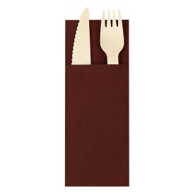 Servilleta Portacubiertos de Papel Marrón 30x40cm (1200 Uds)