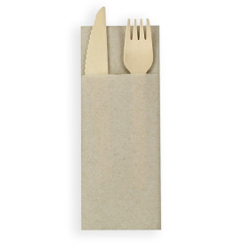 Servilleta Portacubiertos de Papel Vaquero Crema 30x40cm (30 Uds)