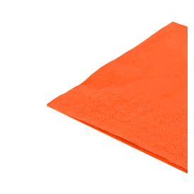 Servilleta de Papel Cocktail 20x20cm 2C Naranja (100 Uds)