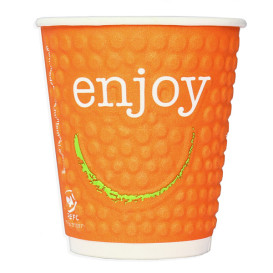 Vaso Cartón 9 Oz/270ml "Enjoy" Ø8,0cm (1050 Uds)