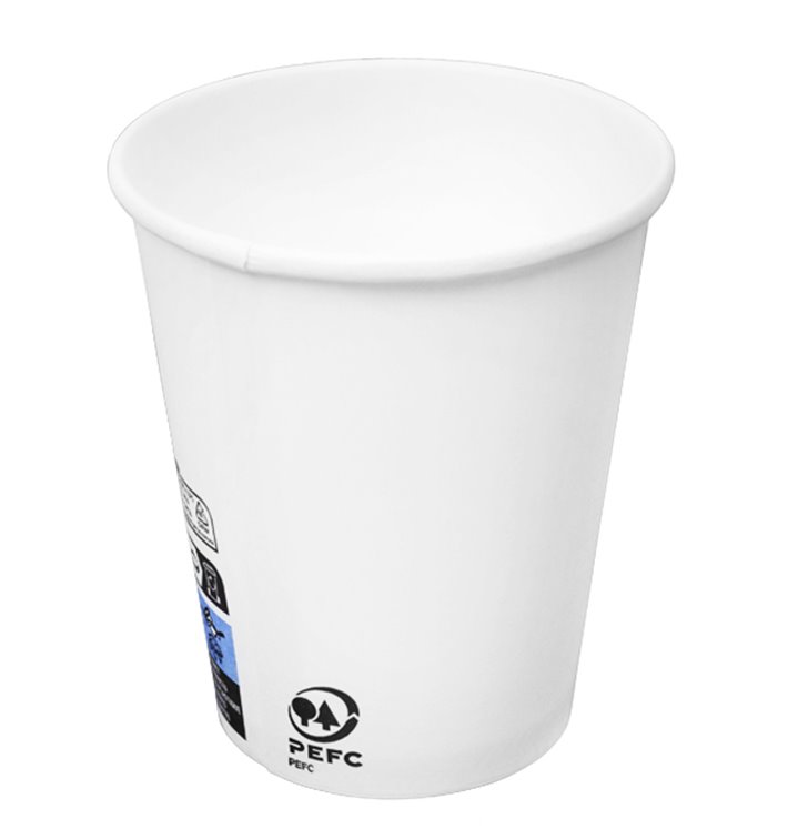 Vaso Cartón 9 Oz/280ml Blanco Ø8,0cm (50 Uds) Vaso Cartón 9 Oz/280ml Blanco Ø8,0cm (50 Uds)