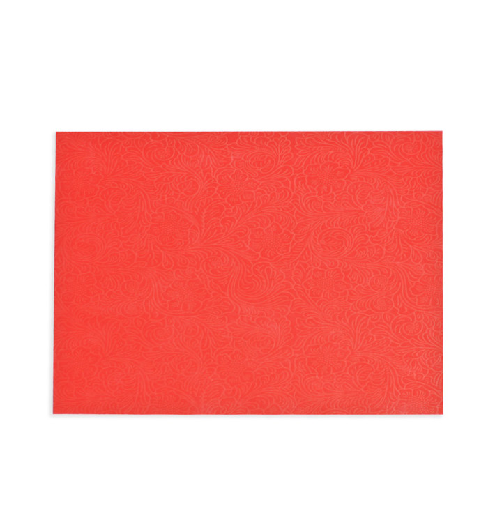 Mantel Individual TNT Plus Rojo 30x40cm 60g (400 Uds)