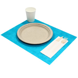 Mantel Individual TNT Plus Turquesa 30x40cm 60g (400 Uds)