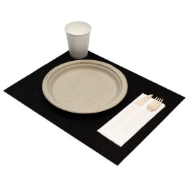 Mantel Individual TNT Plus Negro 30x40cm 60g (500 Uds)