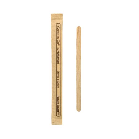 Paletina de Madera para Café Enfundada 11cm (10000 Uds)