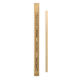 Paletina de Madera para Café Enfundada 17,8cm (10000 Uds)