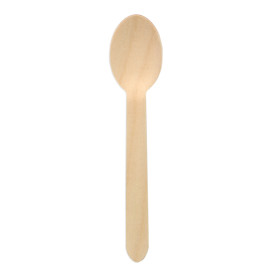 Cuchara de Madera BIO Enfundada 16cm (500 Uds)