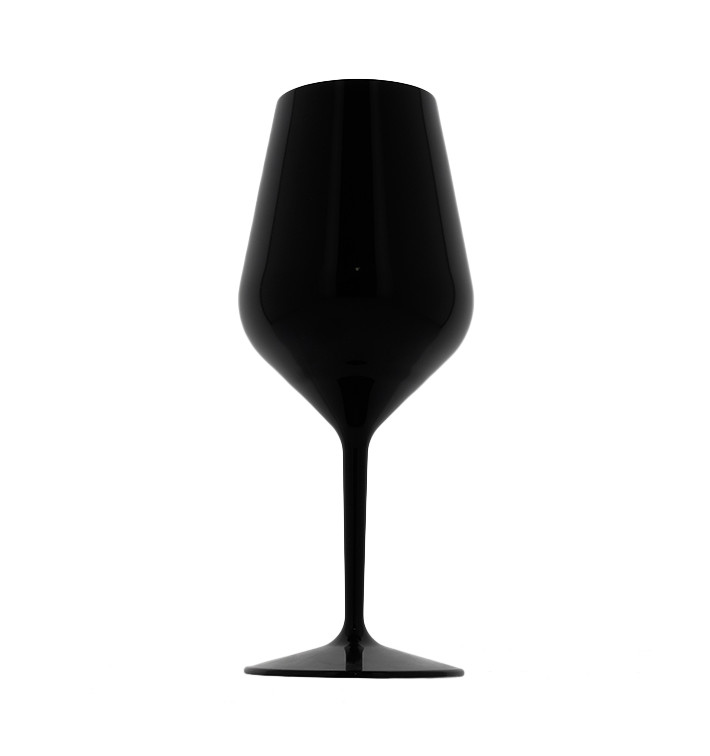 Copa Reutilizable para Vino Tritan Negro 470ml (1 Ud) Copa Reutilizable para Vino Tritan Negro 470ml (1 Ud)