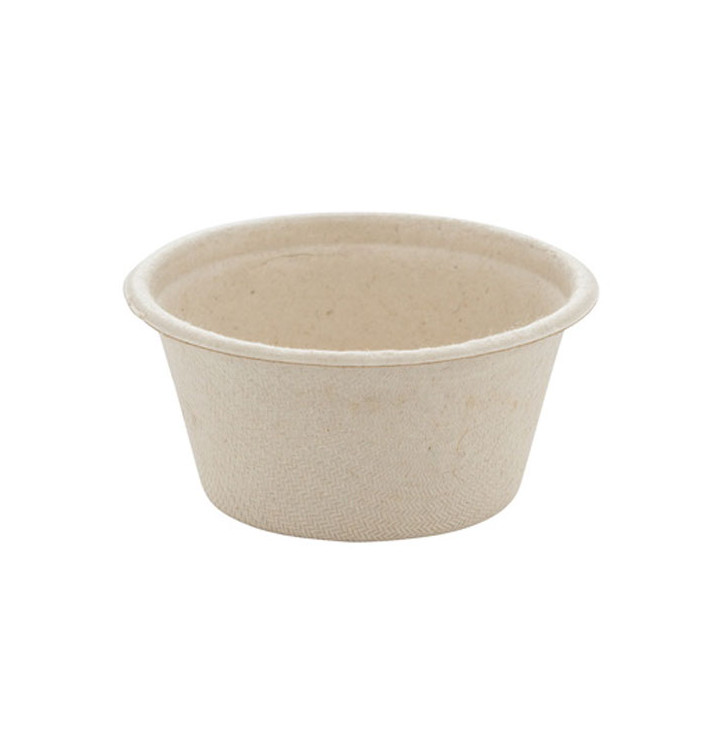 Tarrina de Caña de Azucar Natural Ø6,0cm 60ml (100 Uds)