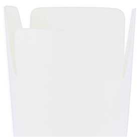 Envase Comida para Llevar 100% ECO Blanco 16Oz/480ml (50 Uds)