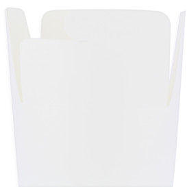 Envase Comida para Llevar 100% ECO Blanco 16Oz/480ml (50 Uds)