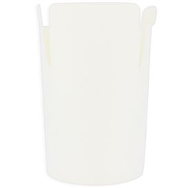 Envase Comida para Llevar 100% ECO Blanco 16Oz/480ml (500 Uds)