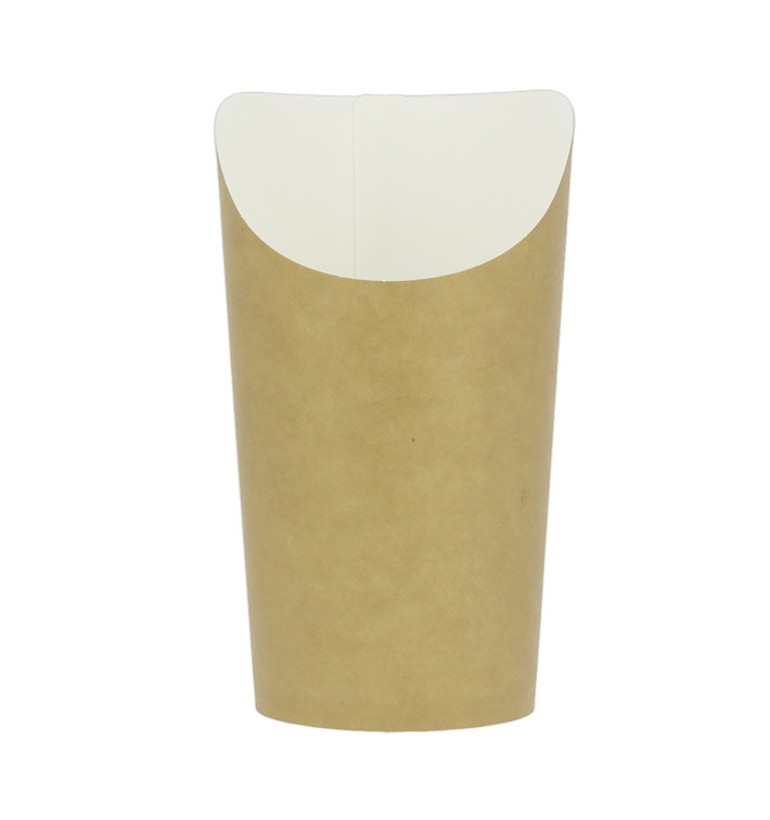 Vaso Desechable Antigrasa Carton Efecto Kraft Grande (55 Uds)