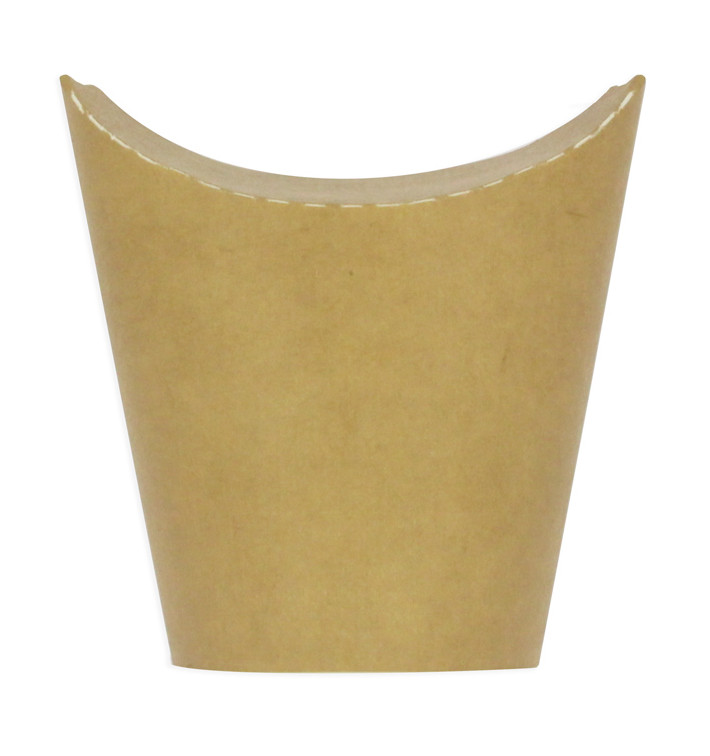 Vaso Antigrasa Carton Efecto Kraft con Solapa 14Oz/420ml (50 Uds) Vaso Antigrasa Carton Efecto Kraft con Solapa 14Oz/420ml (50 Uds)