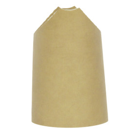 Vaso Antigrasa Carton Efecto Kraft con Solapa 14Oz/420ml (50 Uds)
