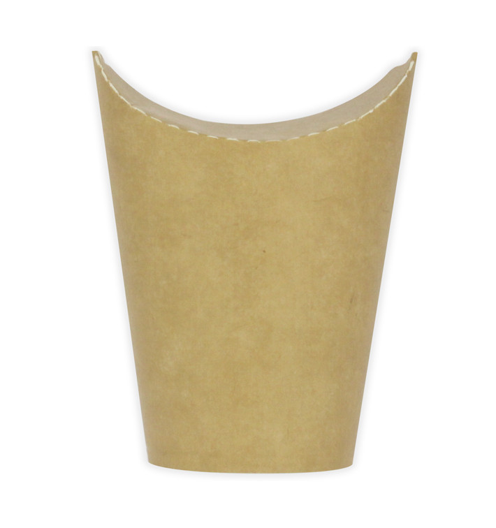 Vaso Antigrasa Carton Efecto Kraft con Solapa 16Oz/480ml (50 Uds) Vaso Antigrasa Carton Efecto Kraft con Solapa 16Oz/480ml (50 Uds)