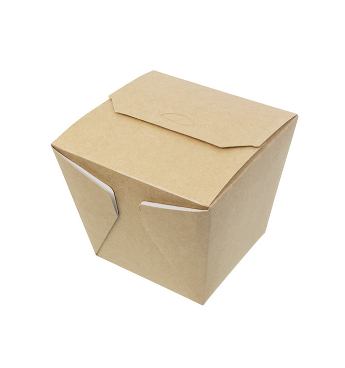 Caja de Comida para Llevar Wok Kraft 450ml (350 Uds)