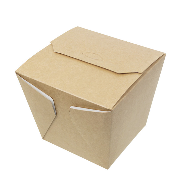 Caja de Comida para Llevar Wok Kraft 950ml (25 Uds)