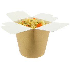 Envase Comida para Llevar 100% Bio Kraft 16Oz/480ml (500 Uds)