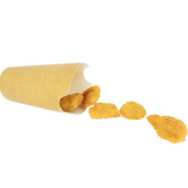 Vaso Antigrasa Carton Efecto Kraft con Solapa 16Oz/480ml (1000 Uds)