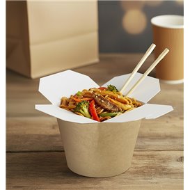 Envase Comida para Llevar 100% Bio Kraft 26Oz/780ml (50 Uds)