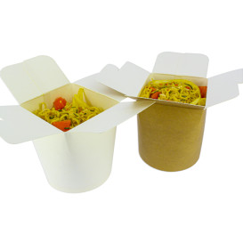 Envase Comida para Llevar 100% ECO Blanco 26Oz/780ml (500 Uds)