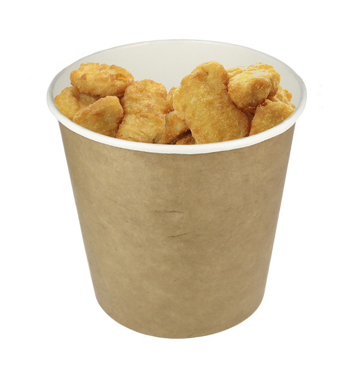 Cubo de Cartón para Pollo 85Oz/2550ml (500 Uds) Cubo de Cartón para Pollo 85Oz/2550ml (500 Uds)