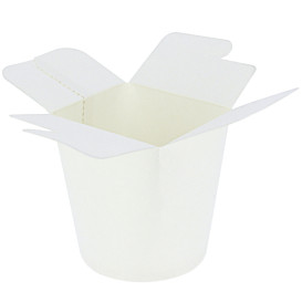 Envase Comida para Llevar 100% ECO Blanco 16Oz/480ml (50 Uds)