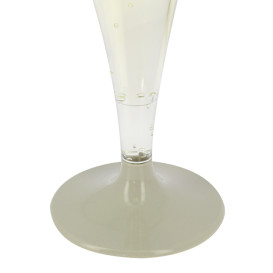Copa Plastico Cava Pie Beige 140ml 2P (20 Uds)