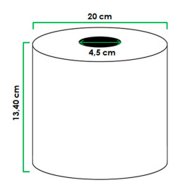 Papel Higienico Industrial 2C 1000g 325m (6 Uds)