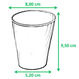 Vaso de Plastico PP "X-Table" Perla 320ml (128 Uds)